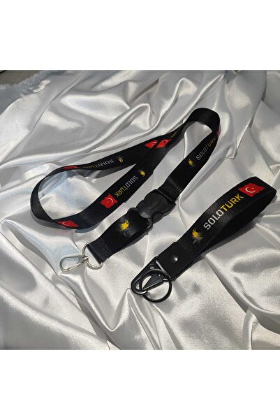 CEBECİOTO سلسلة مفاتيح SOLOTURK وحبل تعليق للرقبة مجموعة ملحقات السيارات عالي...