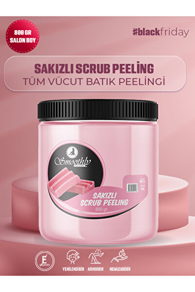 Smoothly Sakız Aromalı Canlandırıcı & Yumuşatıcı El Ayak Ve Vücut Bakım Peelingi 800gr