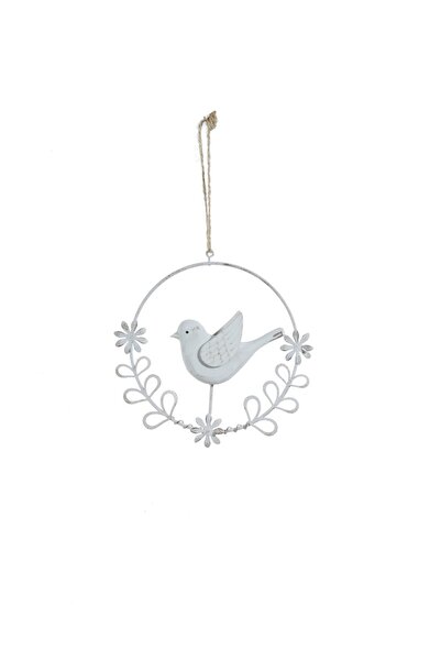 Paşabahçe Güvercin Metal Kapı Süsü Beyaz