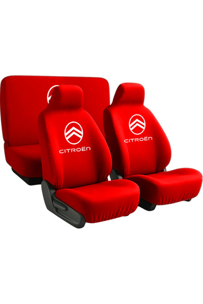 Space Arac içinde estetik ve rahatlik Citroen Berlingo ile uyumlu oto koltuk kılıfı Kırmızı