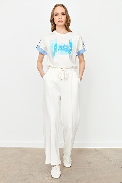 accort Yüksek Bel Modal Pantolon-KEMIK