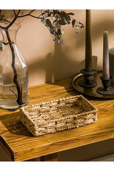 LC Waikiki Lcwk Decorative Wicker Tray 20 cm