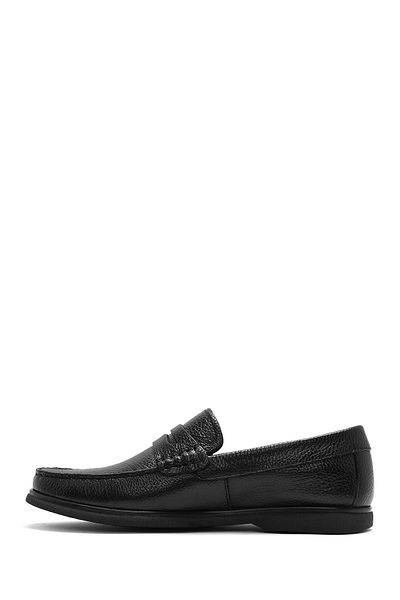 Derimod Men's Black Leather Casual Loafer 25Sfd6324Ft