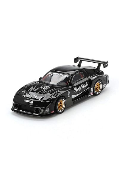 BLACK SPACE Nessiworld Mini Gt 1/64 Mazda Rx-7 Lb-Super Liberty Walk Black Blister Pack