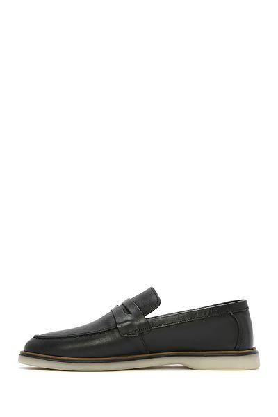 Derimod Men's Black Leather Casual Loafer 25Sfd 680718