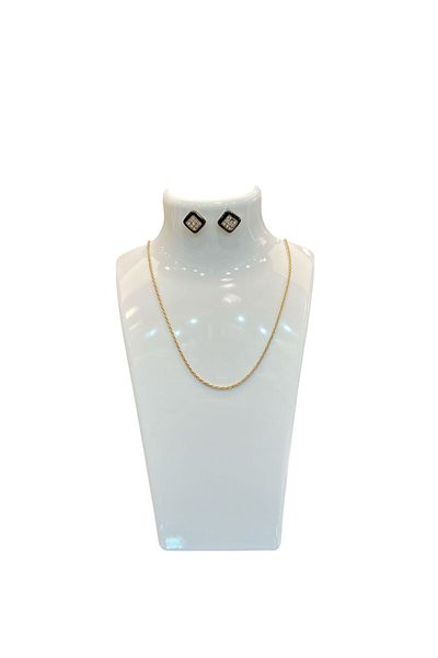 STAND MARKET Acrylic Jewelry Stand - 19X30 cm Sizes, White - Necklace, Earring & Set Appraiser