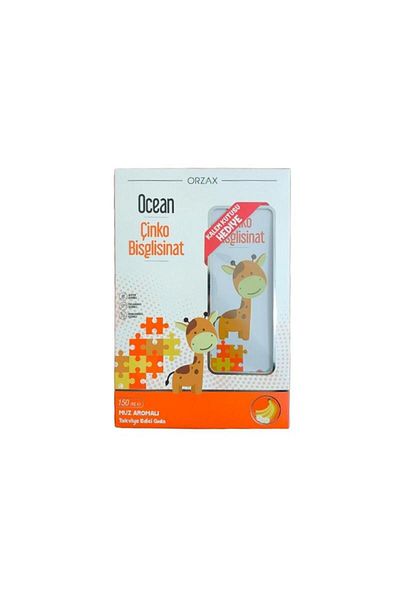 Ocean Zinc Bisglycinat Banana Aramuşu 150ml Metal Pencil Case Gift
