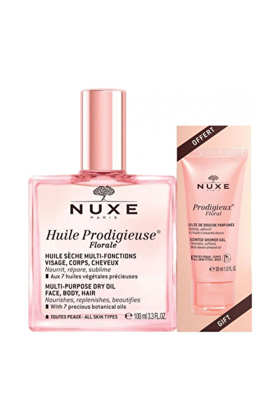 Nuxe Huile Prodigieuse Florale Kuru Yağ 100ml ve Duş Jeli 30ml