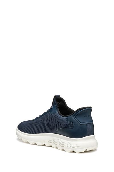 Geox Women's Stylish Green D Spherica Plus a Sneaker Knit.Te + Sy Lace-Up Fabric