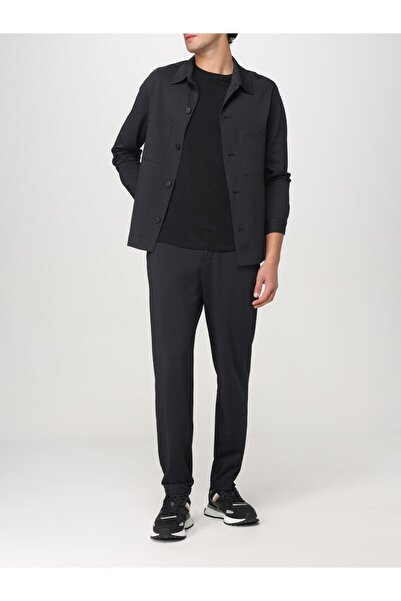 BOSS Erkek Normal Bel Regular Fit Rahat ve Esnek Kumaş Düz Paça Siyah Pantolon 50540687-001