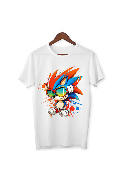 ALPŞAN TİCARET تي شيرت سونيك للأطفال سونيك للجنسين للبالغين