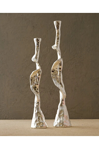 MIARIK DESIGN & DEKORASYON Helezon Şamdan Mumluk - 2li