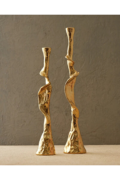 MIARIK DESIGN & DEKORASYON Helezon Şamdan Mumluk - 2li