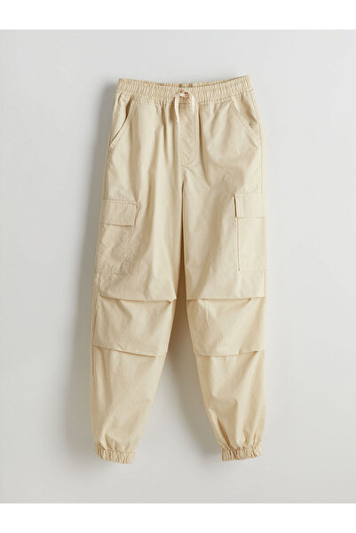 LC Waikiki Pantaloni de jogging cargo pentru băieți cu talie elastică de sezo...