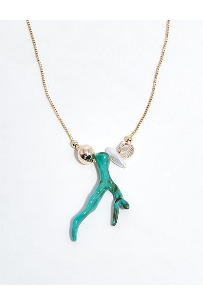 Kayra Coral Pendant Turquoise