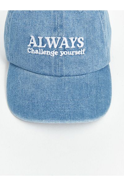 LC Waikiki Lcwk Text Embroidered Denim Boy's Cap Hat