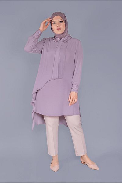 Alvina Flywheel Embroidery Detailed Tunic - 20054