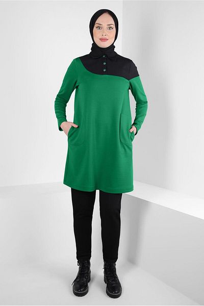 Alvina TWO COLOR TUNIC 44268