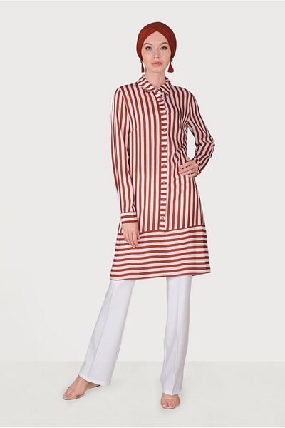 Alvina Tunic 40700 - Striped Design