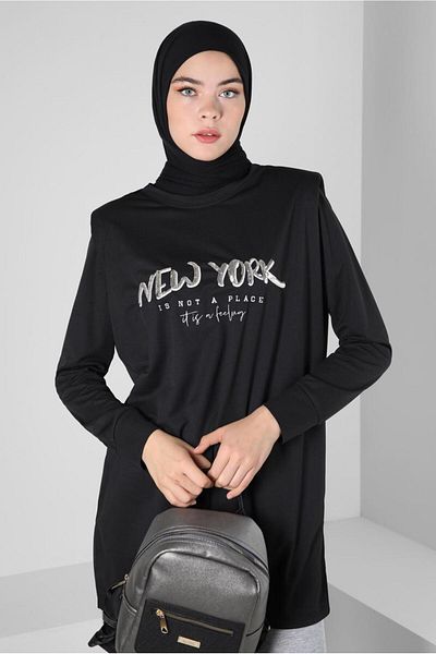 Alvina Padded Printed Tracksuit Tunic - 42776