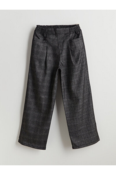 LC Waikiki LCV Kids Elastična struk Plaid Girls 'Hlače