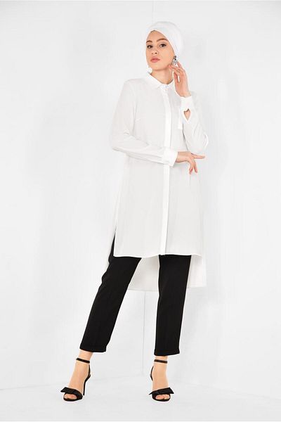 Alvina Asymetric Cut Tunic 4884