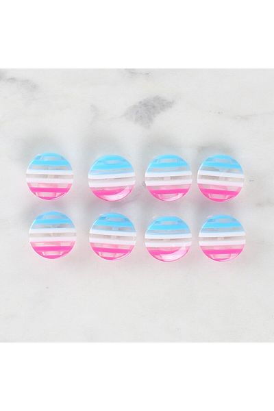 mk global Loren Crafts 8-Pack Patterned Buttons - 1093