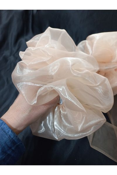 es moda shop Gemma Organza Ruffle Party Gloves Nude Color