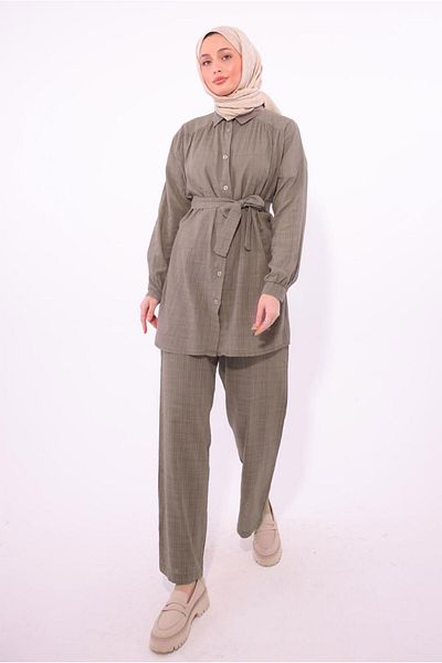 TRENDTESETTÜR ΓΥΝΑΙΚΕΙΟ ΣΕΤ ΠΑΝΤΕΛΟΝΙ MINK ΜΕ ΖΩΝΗ T 2974