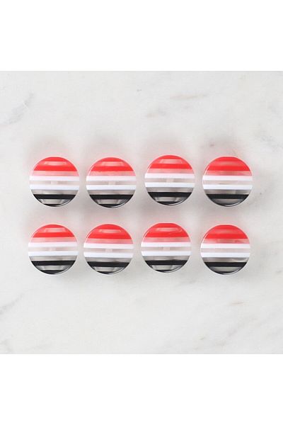 Store Loren Crafts 8 Pack Patterned Buttons - 1090