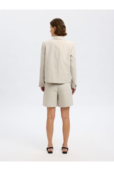 Selected Femme Shorts aus Leinengemisch Extra Wide Fit