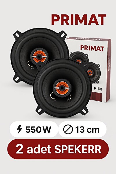 Premio P-131 13cm 550 Watt Oto Hoparlör Watt Tweeter Lı 2 Adet 13 Cm