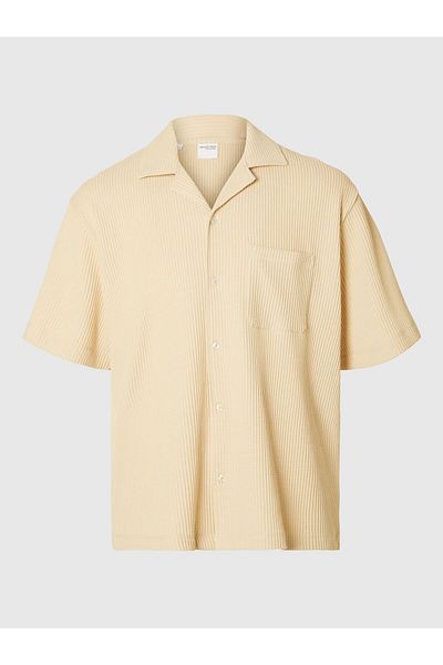 Selected Homme Kurzarmhemd Waffelstruktur
