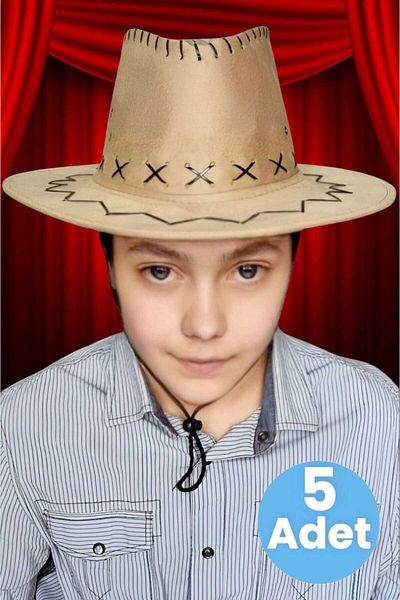 Mood Agenda 5 Unisex Nubuck Cowboy Καπέλο 8-14 ετών