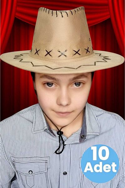 Mood Agenda Παιδικό Unisex Καπέλο Nubuck Cowboy 8-14 ετών Εύρος 10 τεμαχίων