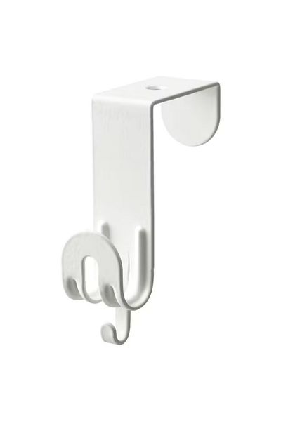 IKEA خطاف SEKINER أبيض فوق الباب، 6.5 × 9 × 2.5 سم - يناسب الأبواب التي يصل سمكها إلى 4 سم