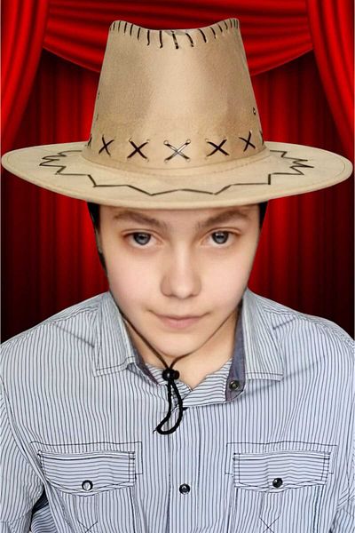 Mood Agenda 5 Unisex Nubuck Cowboy Καπέλο 8-14 ετών