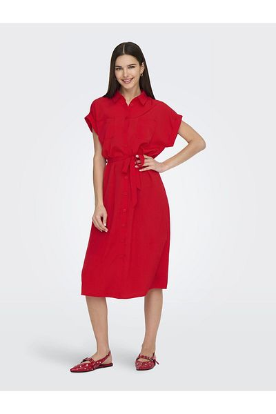 ONLY Hemdblusenkleid ONLHANNOVER Langes Kleid