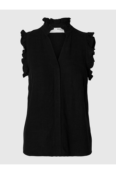 Selected Femme Oberteil mit Rüschen Ärmelloses