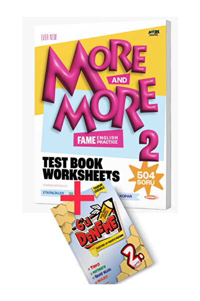 Kurmay Yayınevi More And More 2 Sınıf Fenomen Test Book Worksheets ders ve ya...
