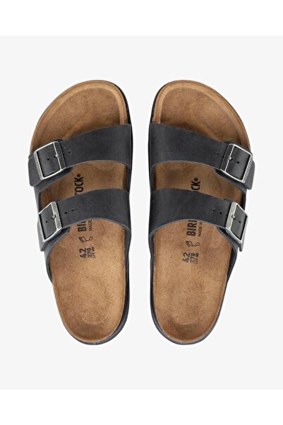 Birkenstock Arızona Oıled Leather Erkek Siyah Terlik 1018461