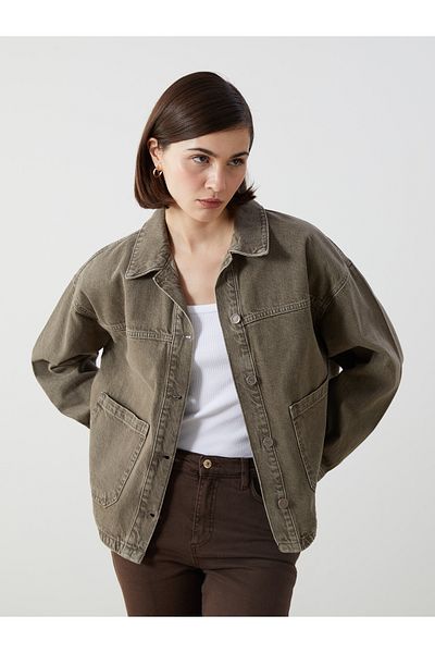 LC Waikiki Oversize Women's Jean Shirt Jacket