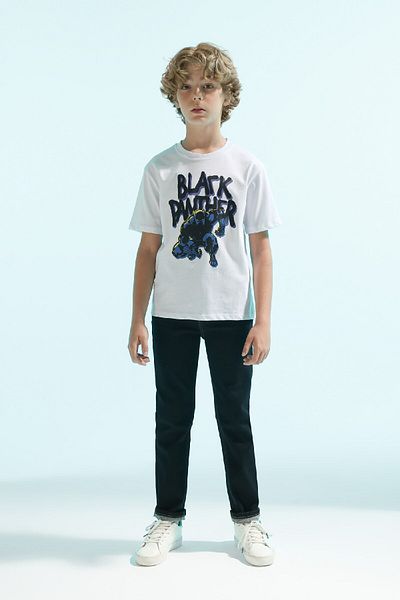 DeFacto Marvel Comics Boy's T-shirt - Crew Neck, κοντομάνικο B7217a824sm