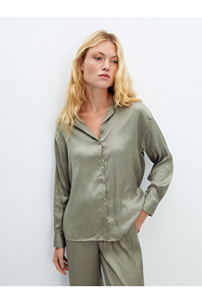 LC Waikiki Oversize Satin Women's Shirt