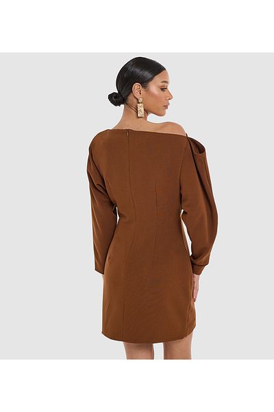 BCBG فستان نسائي منسوج