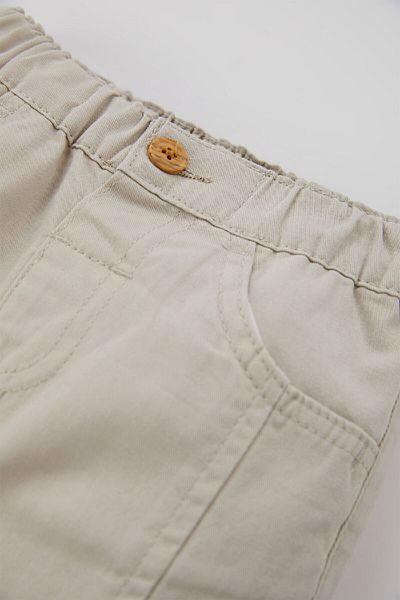 DeFacto Baby Boy Elastic Waist Flat Leg Gabardine Παντελόνι A8429a523wn