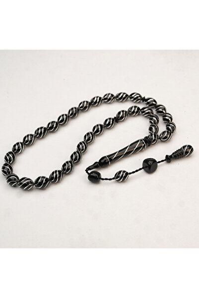 Genel Markalar Oltu Taşı Çeşm-i Bülbül İşlemeli Tespih