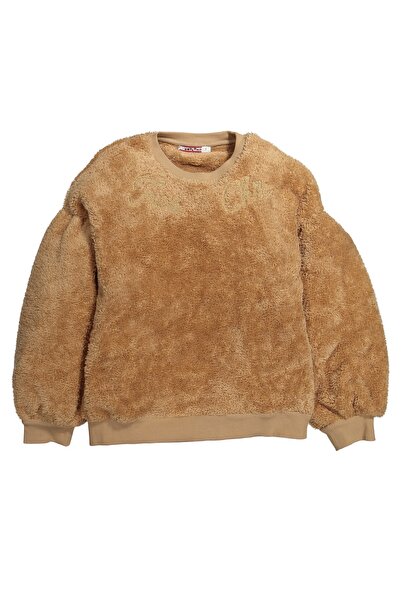 Kız Çocuk Pamuk Cotton Kışlık Peluş Sweatshirt