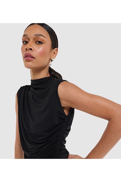 BCBG WOMENS-KNIT BLOUSE