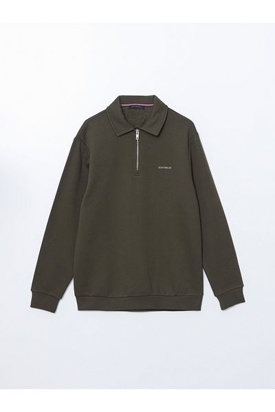 LC Waikiki Polo Neck Long Sleeve Men's Sweatshirt